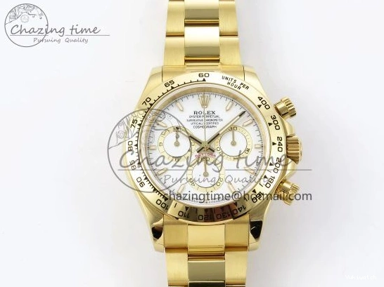 Dial 1:1 V5 White 126508 Best YG Edition SH4131 Daytona on QF Braclet 0902